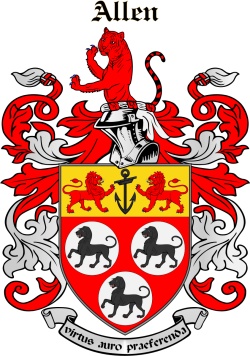 Hallen family crest