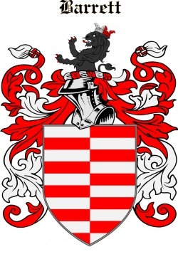 BARRET family crest BARRET family crest