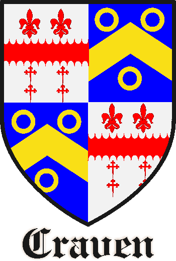 CRAVEN family crest CRAVEN family crest