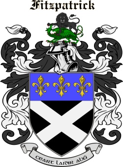 FITZPATRICK family crest FITZPATRICK family crest