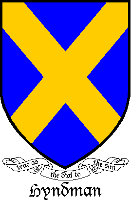HYNDMAN family crest HYNDMAN family crest