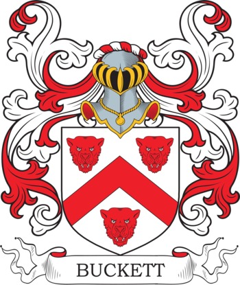 BUCKETT family crest BUCKETT family crest