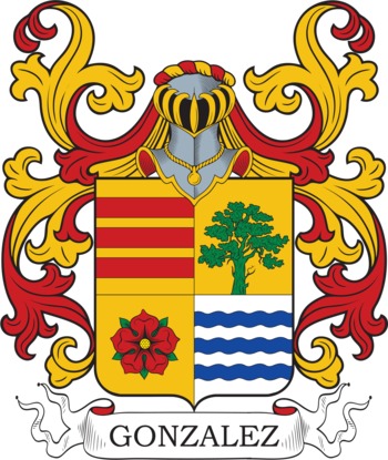 GONZALEZ family crest GONZALEZ family crest