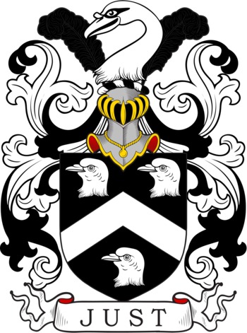 JUST family crest JUST family crest