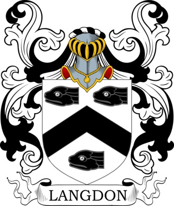 LANGDON family crest LANGDON family crest