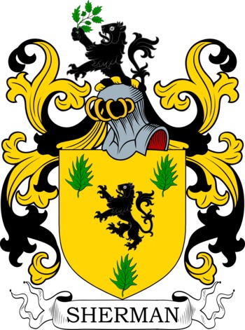 SHERMAN family crest